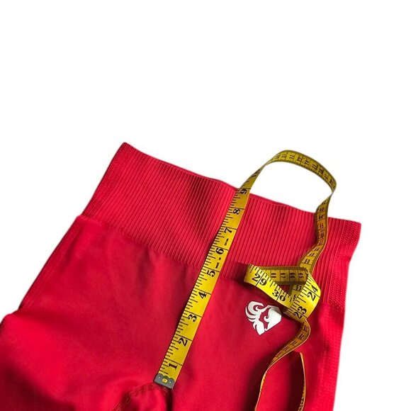 Womens Best Power Seameless Leggings, Athletic, Red, High Rise, Size Small - Picture 5 of 9